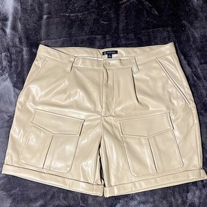INC INTERNATIONAL CONCEPTS MEN FAUX LEATHER SHORTS